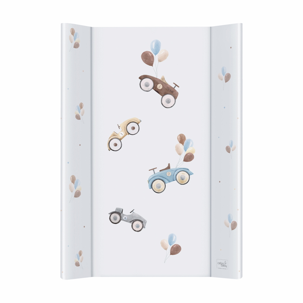 CEBA Podložka prebaľovacia 2-hranná s pevnou doskou (50x70) Retro Cars
