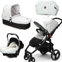 CASUALPLAY - Set kočík LOOP, autosedačka Baby 0plus, vanička Cot a Bag 2020 Ice