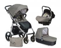 CASUALPLAY - Set kočík LOOP Aluminium, autosedačka Baby 0plus, vanička Cot a Bag 2020 Jet
