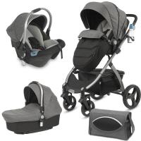 CASUALPLAY - Playxtrem Skyline Set športový kočík, autosedačka 0-13 kg, vanička a prebalovacia taška 2020