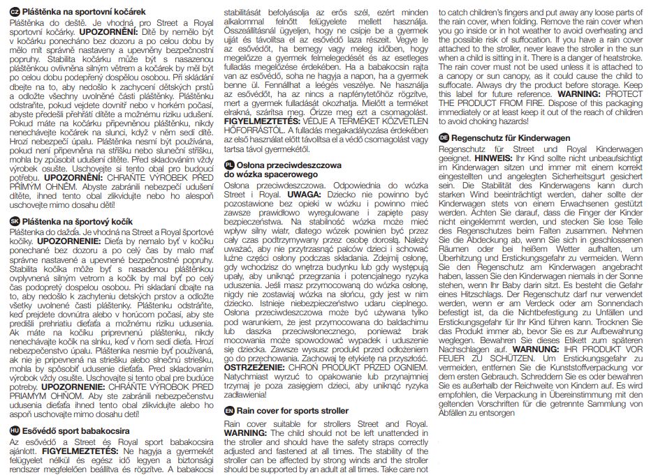 Pláštenka na hlboký kočík