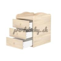 Nikoleta kombi postieľka 3-zásuvková s prebaľovacím pultom 