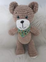 Handmade ručne háčkovaná hračka - medvedík