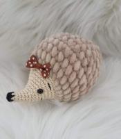 Handmade ručne háčkovaná hračka - ježko