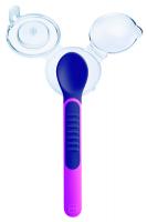MAM Lyžičky feeding spoons &amp; Cover, 6m+ fialové