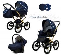 Raf-pol retro kočík Margaret Gold ALU