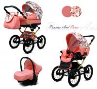 Raf-pol retro kočík Margaret Gold ALU