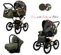 Raf-pol retro kočík Margaret Gold ALU