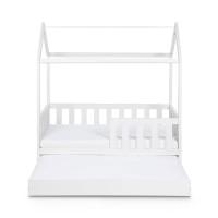 Klups Posteľ DOMČEK biela so zásuvkou