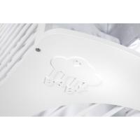 Klups postieľka Nel Obláčik biela