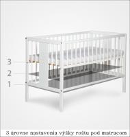 KLUPS Postieľka SAFARI ŽIRAFKA biela