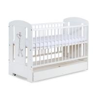 KLUPS Postieľka SAFARI ŽIRAFKA biela