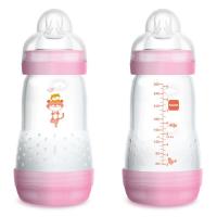 MAM Anti-Colic Flow fľaša 260 ml - ružová