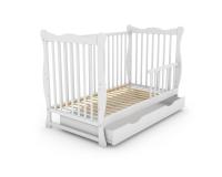 Gimme Five Drevená postieľka/pohovka+šuflík JULIANA biela