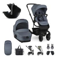 EASYWALKER Set 3XL kočík kombinovaný Harvey3 s  autosedačkou Kiddy Evolution Pro 2 + Príslušenstvo Steel Blue