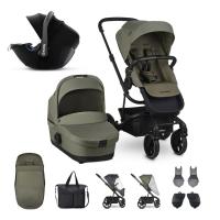EASYWALKER Set 3XL kočík kombinovaný Harvey3 s  autosedačkou Kiddy Evolution Pro 2 + Príslušenstvo Sage Green