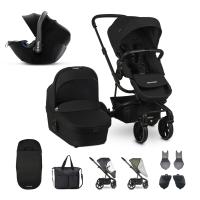 EASYWALKER Set 3XL kočík kombinovaný Harvey3 s  autosedačkou Kiddy Evolution Pro 2 + Príslušenstvo Shadow Black