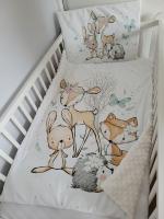 Handmade set do postieľky Lesné zvieratká