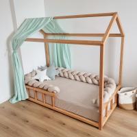 Smart Bed Mušelínový baldachýn na domčekovú posteľ (2 ks) 