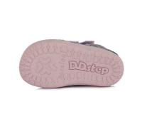D. D. step dievčenská detská plátená obuv BAREFOOT lavender C070-186A veľkosť 20-25