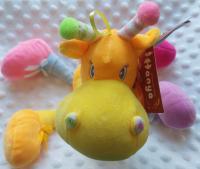 Plyšová hračka na rozvoj zručností - žirafa oranžová