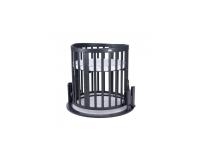 Detská rastúca postieľka 9v1 oval Dark Grey s Matracom