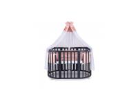 Detská rastúca postieľka 9v1 oval tmavosivá + Set