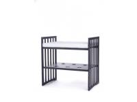 Detská rastúca postieľka 9v1 oval tmavosivá + Set