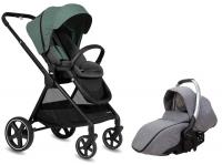 CASUALPLAY - Set športový kočík Optim, autosedačka Sono 0+ 0-13 kg Green Sea