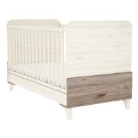 Chloe postieľka 70x140 cm  - krémovo-sivá