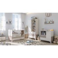 Chloe postieľka 70x140 cm  - krémovo-sivá