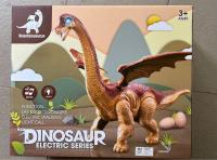 Dinosaurus na batérie kladúce vajcia