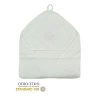 Detská osuška Vaganza 110 x 110 cm biela s motívom medvedíka