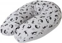 CEBA BABY  vankúš na kojenie sivé mačky