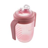 Canpol BABIES Hrnček nevylievací so silikónovým náustkom 220 ml ružový