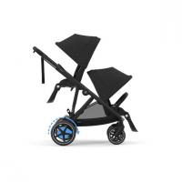 Cybex e-Gazelle S Gold elektrický detský kočík pre dvojičky Moon Black
