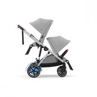 Cybex e-Gazelle S Gold elektrický detský kočík pre dvojičky Stone Grey