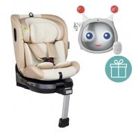 PETITE&amp;MARS Autosedačka Twistguard Pro i-Size 40-150 cm+ Zrkadielko Oly Grey 0m+