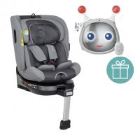 PETITE&amp;MARS Autosedačka Twistguard Pro i-Size 40-150 cm+ Zrkadielko Oly Grey 0m+