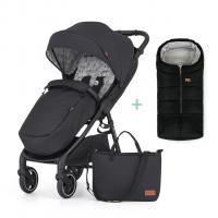 PETITE&amp;MARS Kočík športový Royal2 Black + PETITE&amp;MARS fusak Jibot ZADARMO