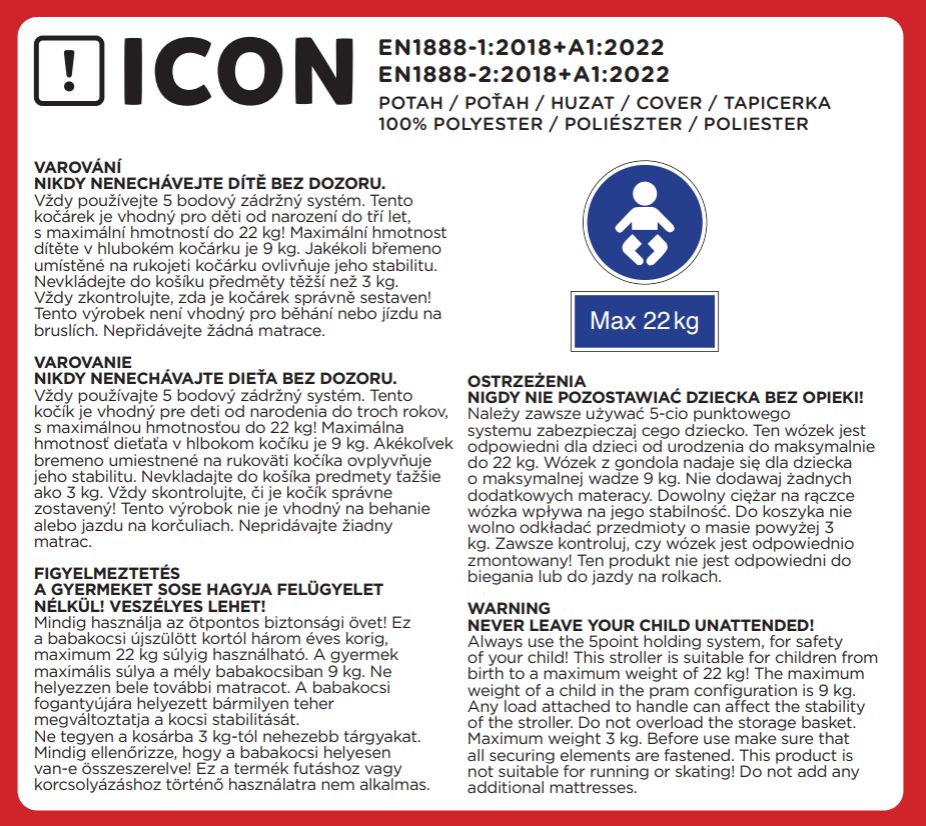 PETITE&amp;MARS ICON 2v1 LITE AIR