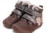 DDStep W070-42522A Chocolate zimné barefoot topánky