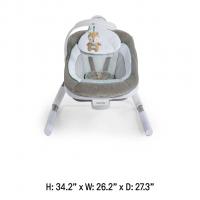 INGENUITY Hojdačka vibrujúca s melódiou USB Dual-Direction AnyWay Sway™ Ray™ 0m+ do 9 kg