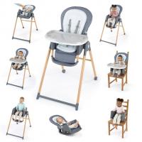 INGENUITY Stolička jedálenská Deluxe 7v1 Proper Positioner™ Chambray 0m+ do 23 kg