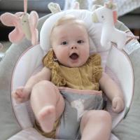 INGENUITY Lehátko vibrujúce s melódiou Flora the Unicorn™ 0 m+, do 9 kg