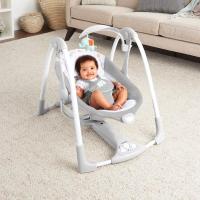 INGENUITY Hojdačka konvertibilná s adaptérom vibrujúca s melódiou Wimberly™ 2v1 0 m+, do 9 kg