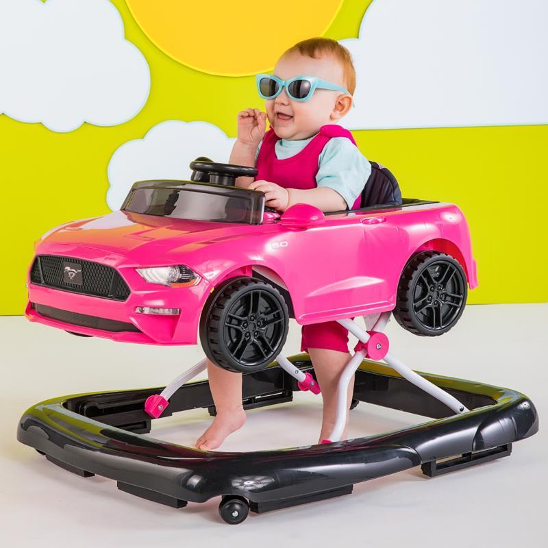BRIGHT STARTS Chodítko 3v1 Ford Mustang Pink 6 m+, do 11 kg