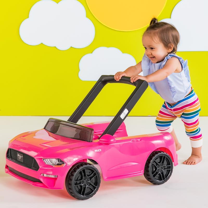 BRIGHT STARTS Chodítko 3v1 Ford Mustang Pink 6 m+, do 11 kg
