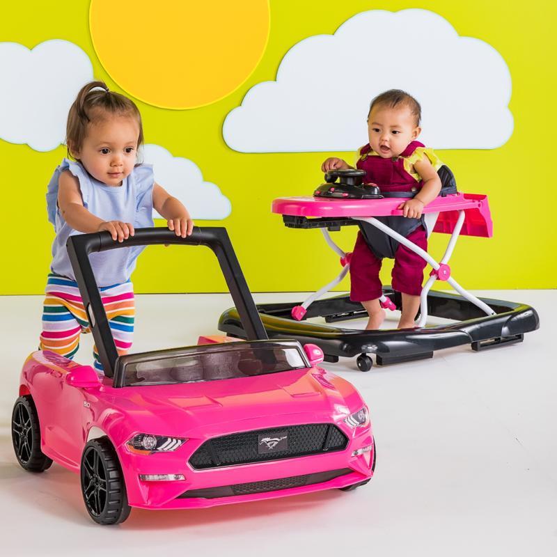 BRIGHT STARTS Chodítko 3v1 Ford Mustang Pink 6 m+, do 11 kg