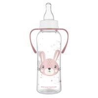 Canpol babies Fľaša úzkohrdlá s úchytmi CUTE ANIMALS 250ml zajac
